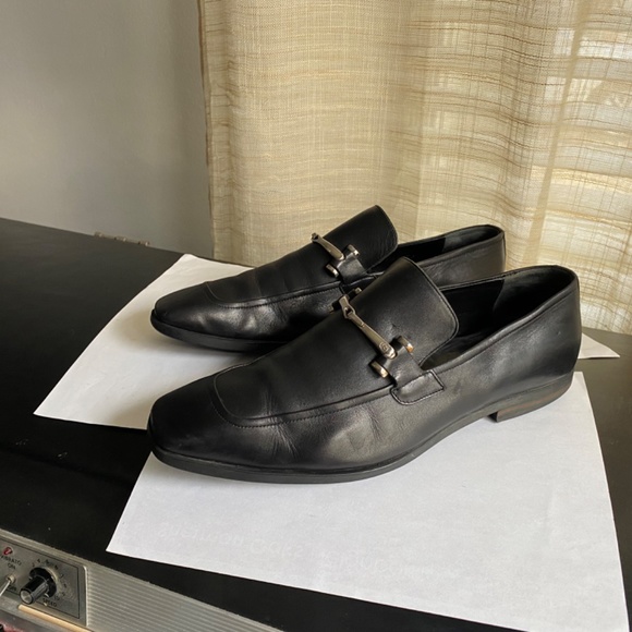 Gucci black leather loafers size 40 moccasins slip-in’s slides Italy slip-ons main image 5
